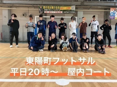 経験者、初心者、どちらも歓迎☆　東陽町の室内で男女混合フットサル！　8/22（金）20時半♪
