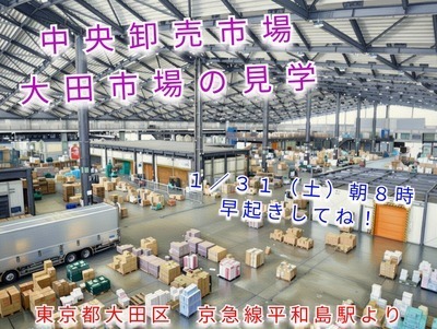 中央卸売市場・大田市場の見学に行ってみませんか？＜コミュ障・発達障害・HSP・メンタル疾患・ ニート・引きこもりの方、歓迎いたします！＞