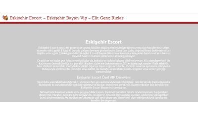 プロフィール｜Eskişehir eskort